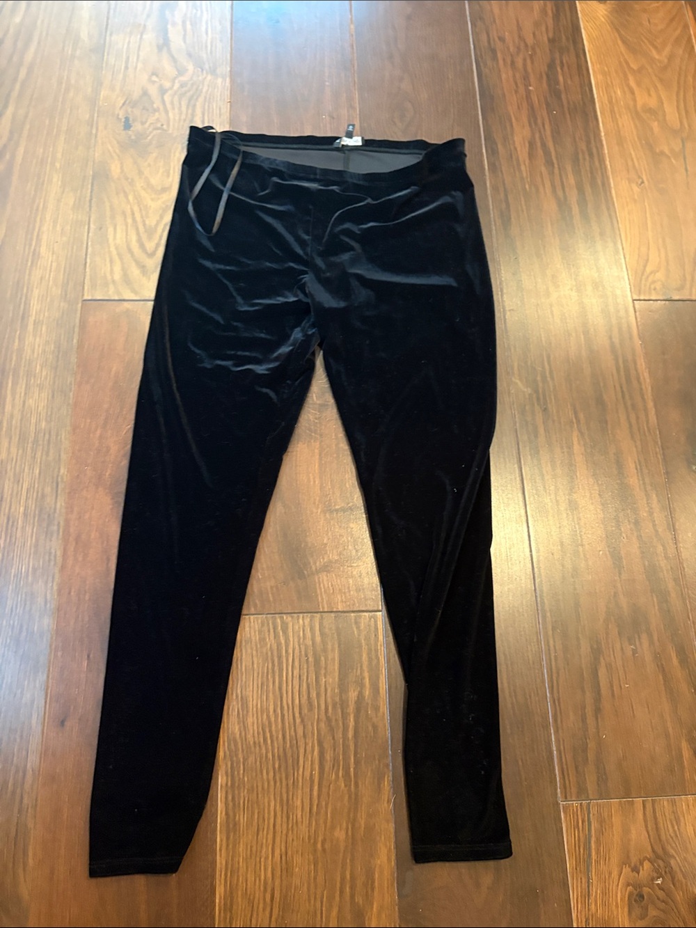 Eileen Fisher Black Velvet Leggings
